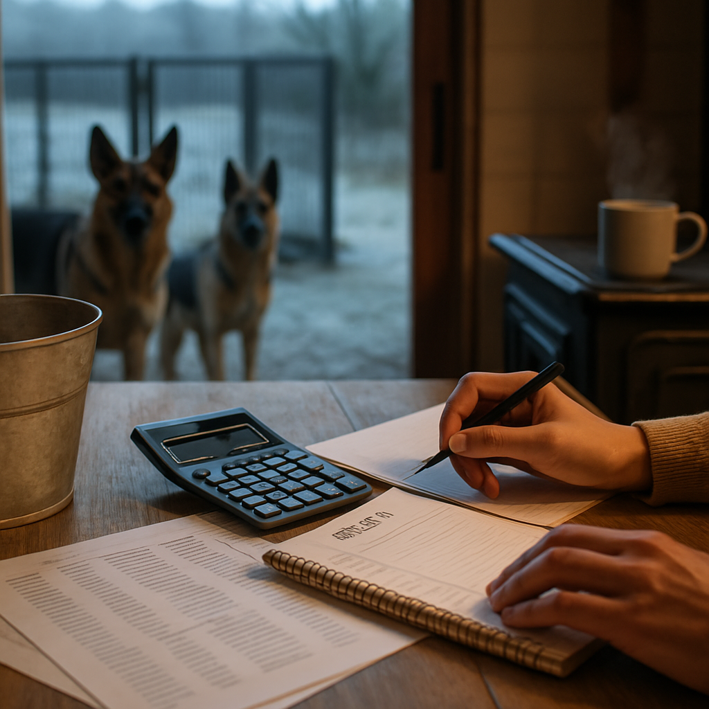 Finanzplanung & Controlling bei der Schäferhundzucht Von Waldberg