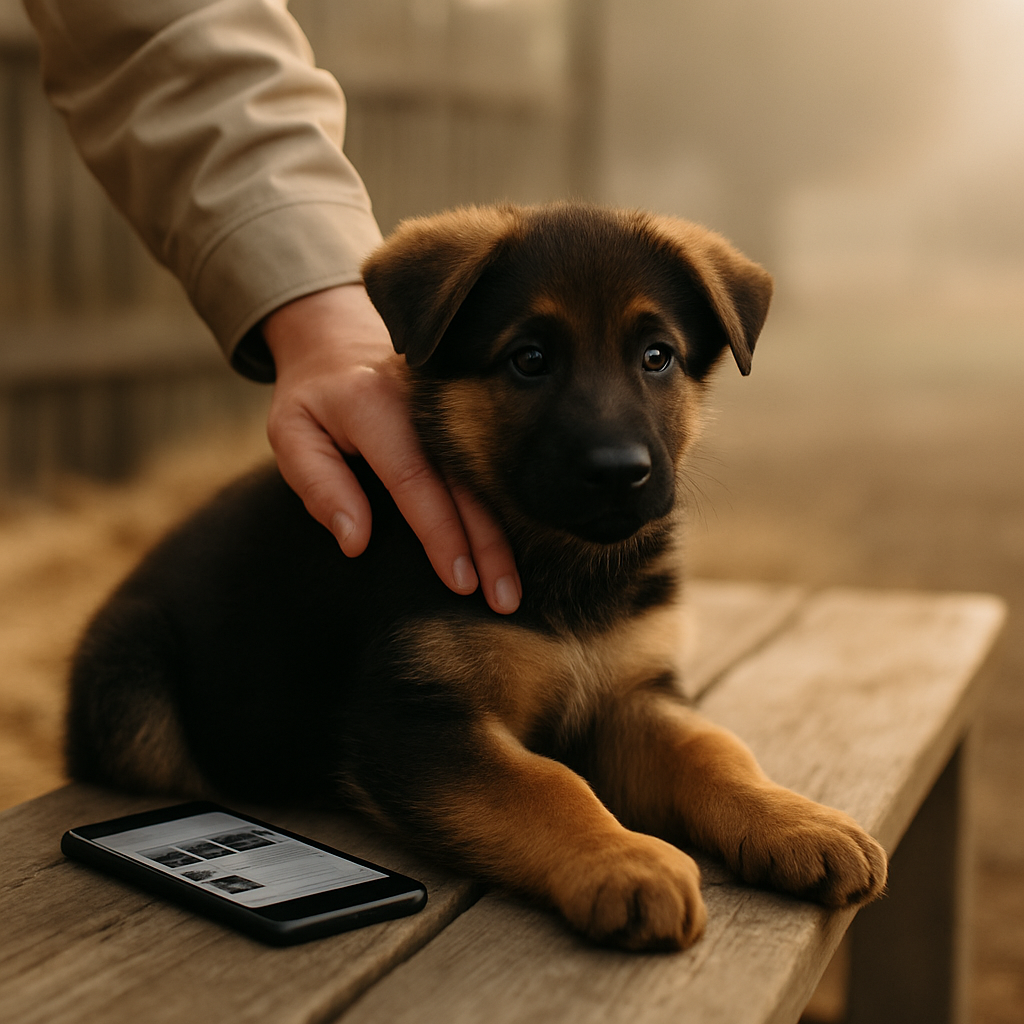 Social Media Werbung für Deutsche Schäferhunde Von Waldberg